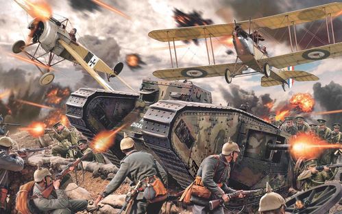 BATTLE OF SOMME WWI 1/72 DIORAMA AIRFIX