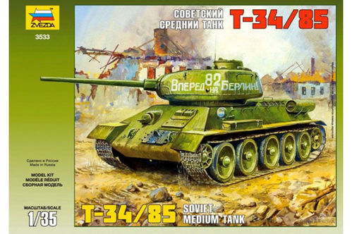 TANQUE T-34/85 RUSO WWII 1/35 ZVEZDA