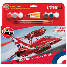 RAF RED ARROWS HAWK STARTER SET 1/72 AIRFIX