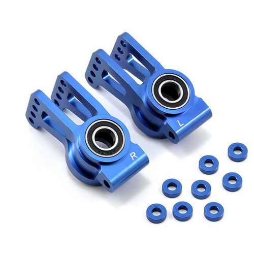 Alum Rear Hub Set with BB (2), Blue: 5IVE-T LOSI TLR