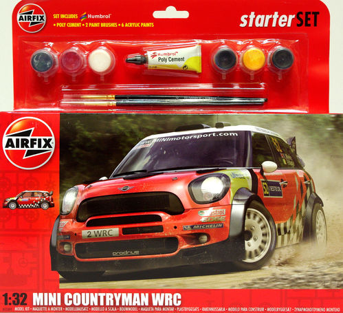 SET MINI COUNTRYMAN WRC 1/32 AIRFIX