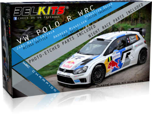 VW POLO R WRC JARI-SEBASTIEN-ANDREAS 1/24 BELKITS 005