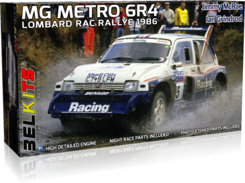 MG METRO 6R4 LOMBARD RAC RALLY 1986 1/24 BELKITS 016