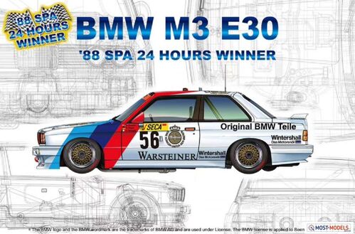 BMW M3 E30 '88 GANADOR SPA 24 HORAS 1/24 NUNU 24017