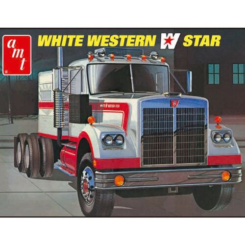 WHITE WESTERN STAR TRACTORA CAMION 1/25 AMT