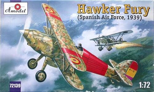 HAWKER FURY GUERRA CIVIL ESPAA 1939 1/72 A-MODEL