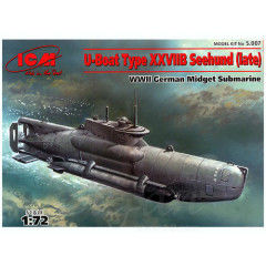 U-BOAT TYPE XXVIIB SEEHUNG (LATE) 1/72 ICM
