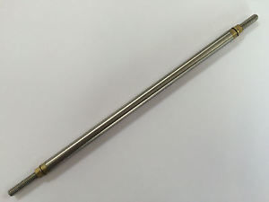 EJE RIGIDO 4MM 16" LARGO TUBO 6MM INOX. ROSCADO CALDERCRAFT