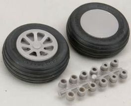 YUNB RC Plano de la Rueda la Rueda 55 mm de Espuma de plástico del Eje Negro Dia de los Aviones de RC Modelo de Juguete 4PCS