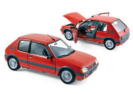 PEUGEOT 205 GTI 1.6 1988 VALLELUNGA ROJO 1/18 METAL DIE CAST NOREV