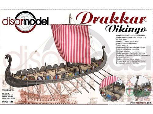 DRAKKAR VIKINGO 1/48 DISARMODEL