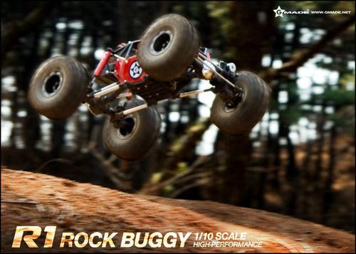 R1 ROCK BUGGY 1/10 ARTR ROJO GMADE