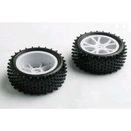 RUEDAS TRAS BUGGY 1/10 VRX LLANTA NEGRA
