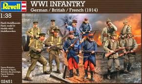 INFANTERIA 1ªGM ALEMANES-BRITANICOS-FRANCESES 1914 1/35 REVELL