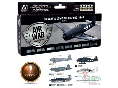 MODEL AIR SET US NAVY & USMC WWII 1940-1945 VALLEJO