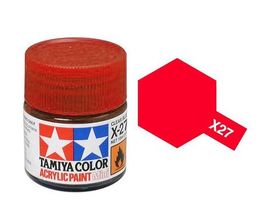 ROJO TRANSLUCIDO X27 10ML TAMIYA COLORS
