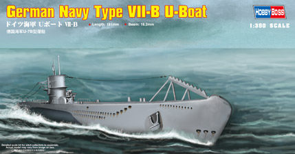 SUBMARINO ALEMAN TIPO VII-B U-BOAT 1/35 HOBBYBOSS