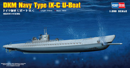 SUBMARINO ALEMAN TIPO IX-C U-BOAT 1/350 HOBBYBOSS