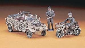 KUBELWAGEN Y BMW CON SIDECAR WWII 1/72 HASEGAWA