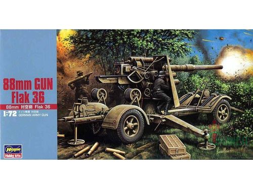 88MM GUN FLAK 36 1/72 HASEGAWA