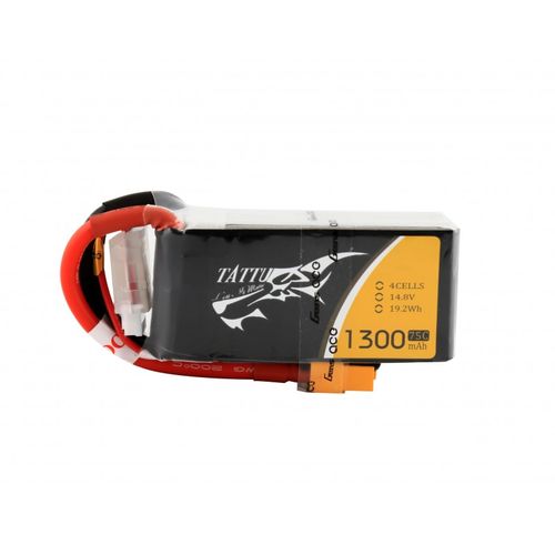 1300mAh 75C 14.8V 4S1P LIPO GENS TATTU