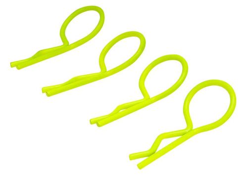 CLIPS CARROCERIA AMARILLO 1/8 4UDS TEAM C