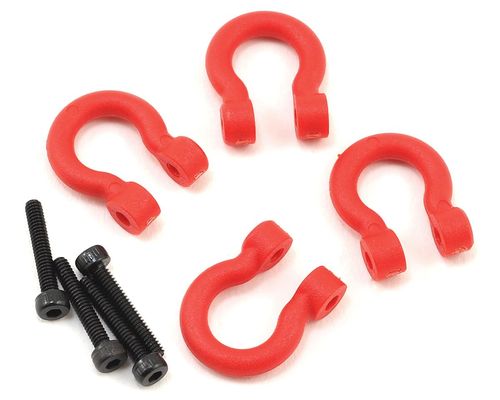 BUMPER D-RINGS ROJO 4UD TRAXXAS