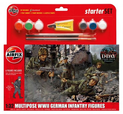 INFANTERIA ALEMANA 1/32 SET 6 FIGURAS AIRFIX