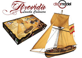 ATREVIDA LANCHA CAÑONERA KIT MADERA DISARMODEL