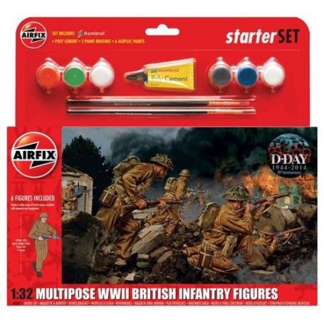 INFANTERIA INGLESA WWII 1/32 SET 6 FIGURAS AIRFIX