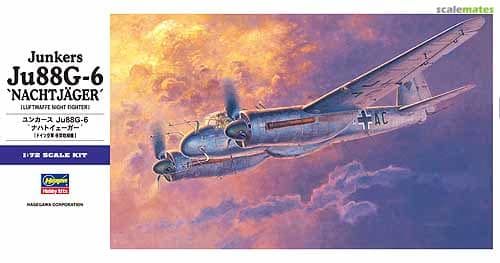 JUNKERS JU88G-6 NACHTJÄGER 1/72 HASEGAWA