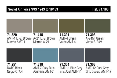 FUERZA AEREA SOVIETICA SET AIR WAR 1943-1945 VALLEJO