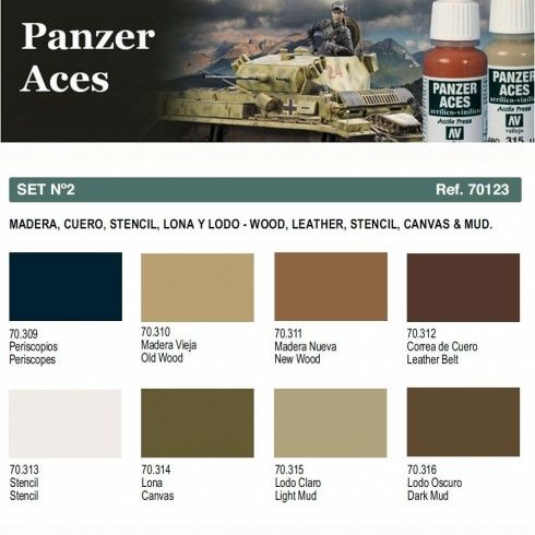 PANZER ACES COLOR SET VALLEJO