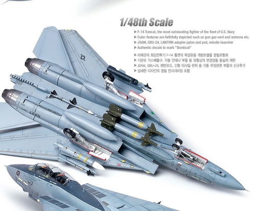 F-14A BOMBCAT 1/48 ACADEMY