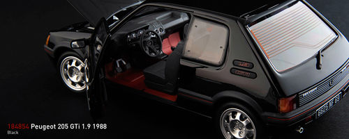 PEUGEOT 205 GTi 1.9 1988 NEGRO 1/18 NOREV