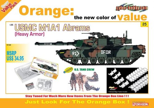 M1A1 ABRAMS + TRIPULACION US 1/35 DRAGON