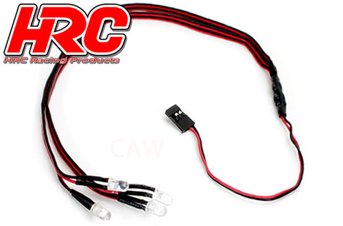 SET LUCES DELANTERAS Y TRASERAS COCHE RC HRC