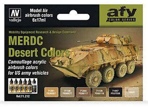 MERDC DESERT COLORS MODELAIR SET VALLEJO