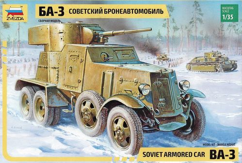 BA-3 MOD 1934 SOVIET WWII ARMORED 1/35 ZVEZDA