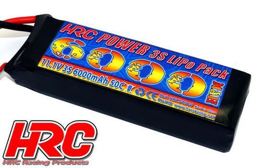 LIPO 6000MAH 3S 50C 11.1V HRC