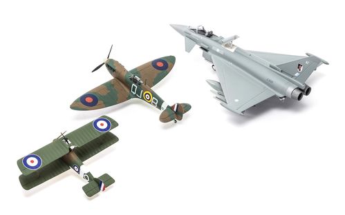 SET CENTENARIO RAF 1/72 AIRFIX CAMEL, SPITFIRE, TYPHOON