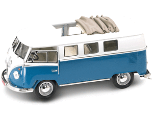 VOLKSWAGEN T1 FURGONETA AZUL 1/18 YAT MING