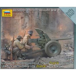 GERMAN GUN PAK-36 WITH CREW 1/72 ZVEZDA