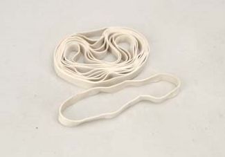 GOMA ELÁSTICA 203mm 8 ud BLANCAS  SLEC