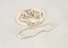 GOMA ELÁSTICA 203mm 8 ud BLANCAS  SLEC