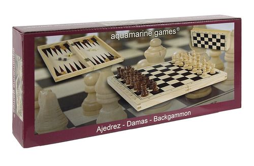 AJEDREZ, DAMAS Y BACKGAMMON ESTUCHE COMPUDID