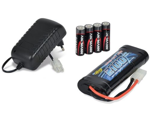 SET ELÉCTRICO BATERIA+CARGADOR+PILAS TX CARSON