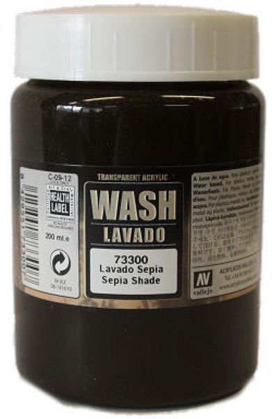 LAVADO TINTA SEPIA 200ML VALLEJO