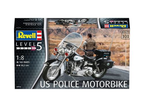 MOTOCICLETA POLICIA US 1/8 REVELL