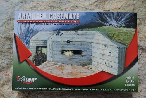 BUNKER CEMENTO CON MG 1/35 MIRAGE